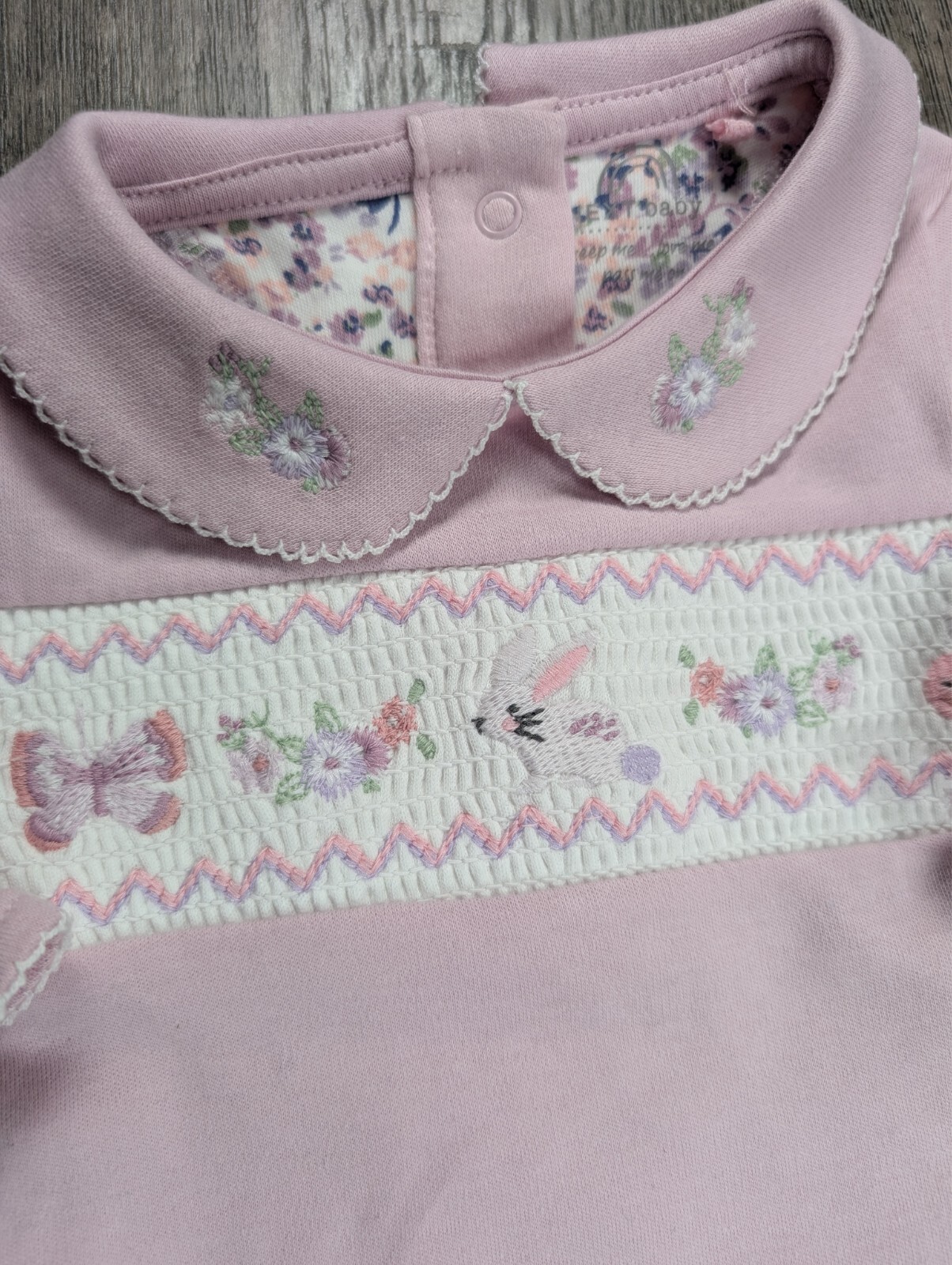 Baby Girl Clothes Nwot Next Baby Preemie Purple Bunny Easter Footed Outfit