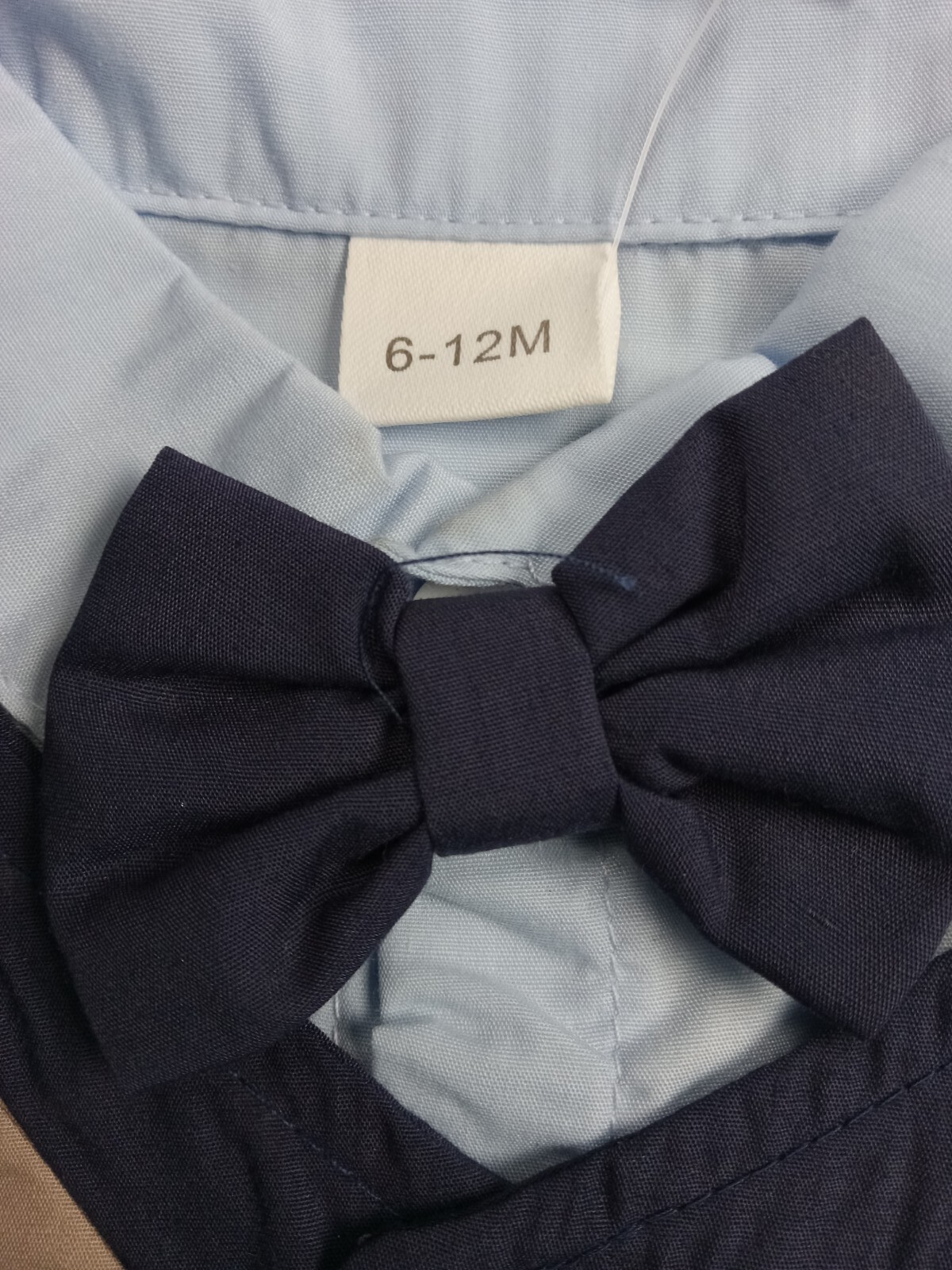 NZRVAWS Baby Boy Tuxedo Formal Wear Suit 4-PC Shirt Pants Vest And Bun 6-12M