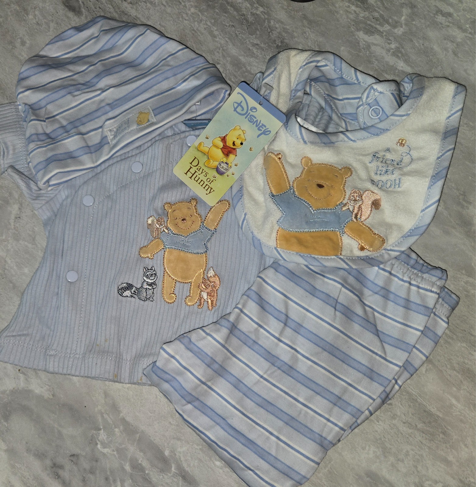 Vintage Disney Winnie the Pooh 4 piece outfit 3-6 NWT