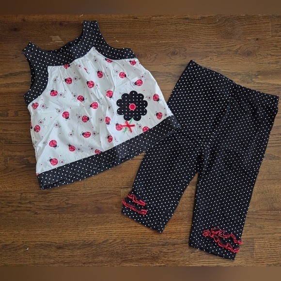 Vitamin Kids Girls 24M Ladybug Set