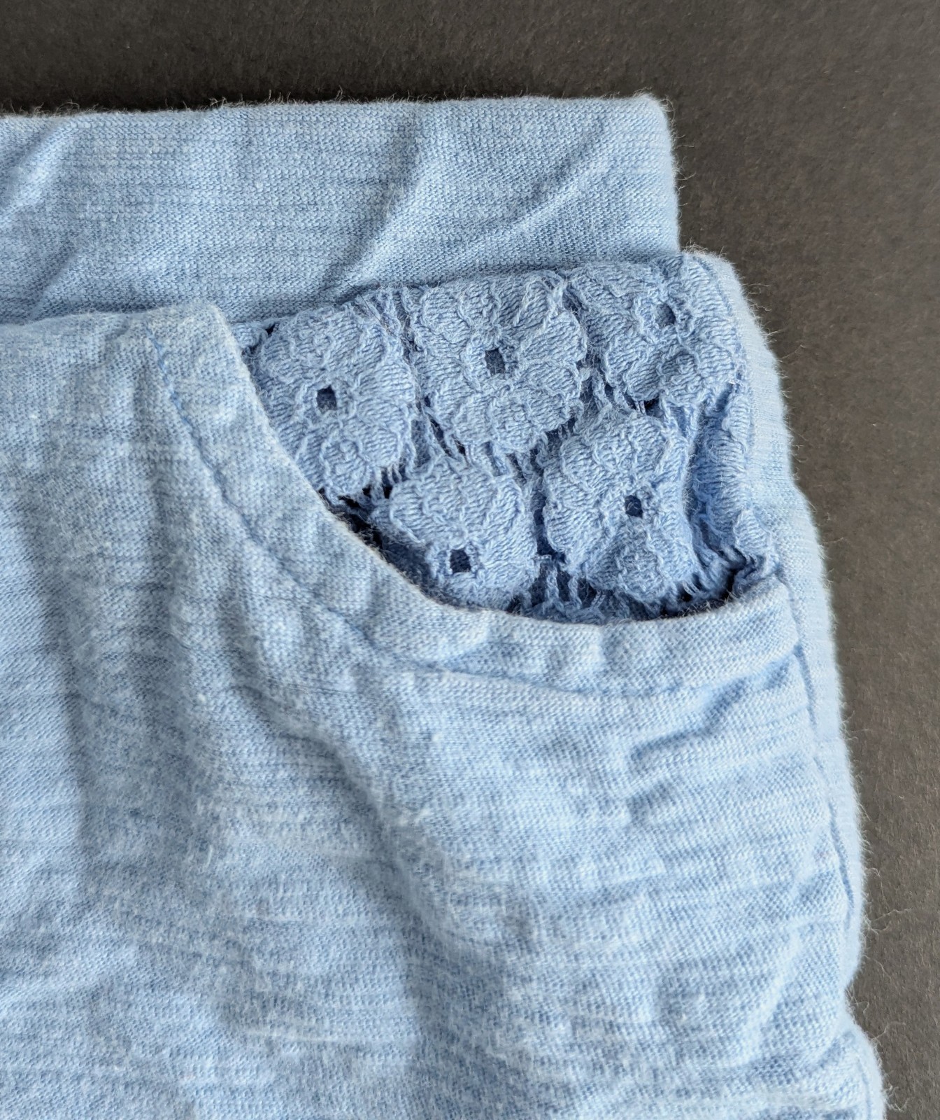 2 Pc’s Size: 2T Blue, Pink Tie-Dye S/S Peplum Shirt, Size: 24 Months Blue Shorts