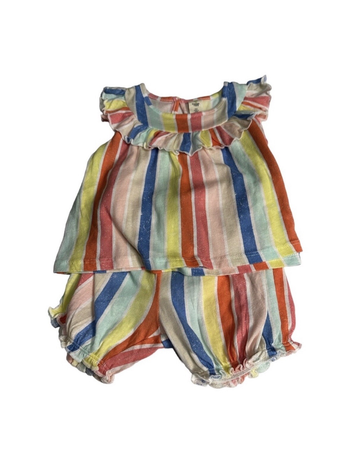 Tucker + Tate Short Set Baby 6 Months Ruffle Shirt and Shorts set