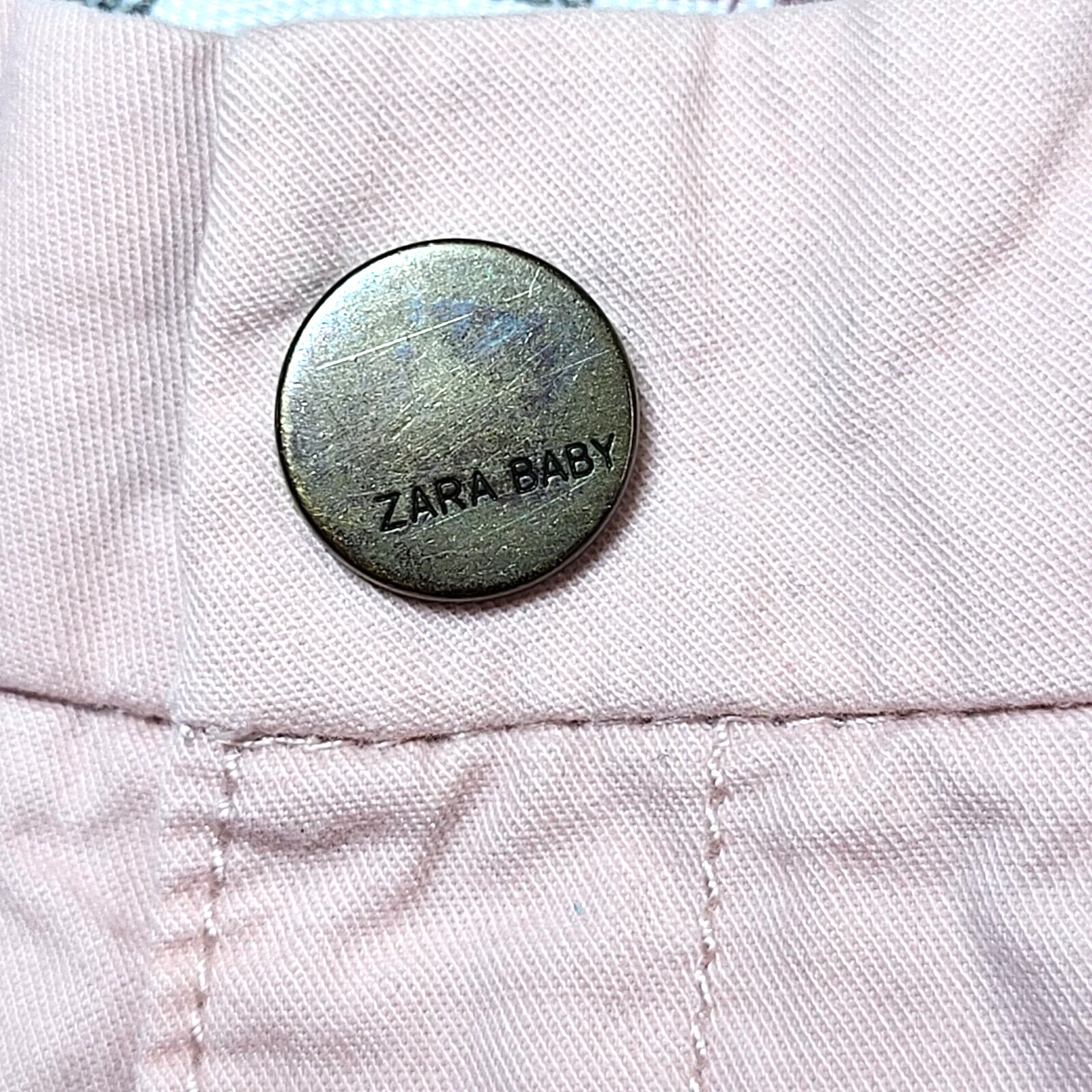 Zara Baby Collection Bunny Long Sleeve TShirt Dusty Pink Pleated Pant Set 12-18M