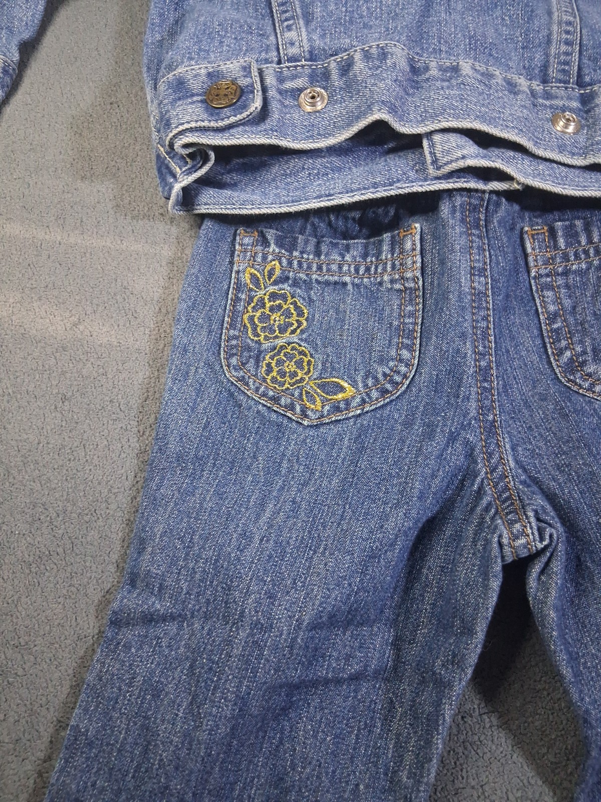 Girls Toddler 2T Denim Cowgirl Outfit OshKosh Jacket Jeans #0110