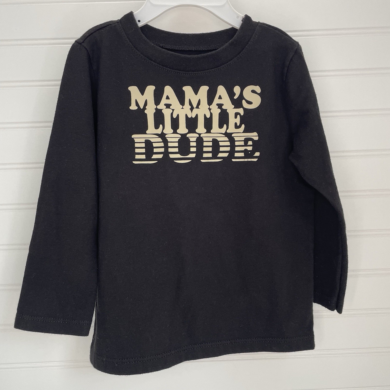 Mama’s Little Dude Toddler Boy Outfit Long Sleeve Shirt with Khaki Pants 2T 24M