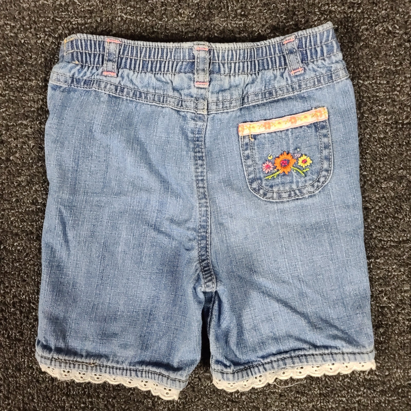 Girls Clothing Lot 6/9 Months Garanimals One Piece & Oshkosh Jeans Two Piece Set