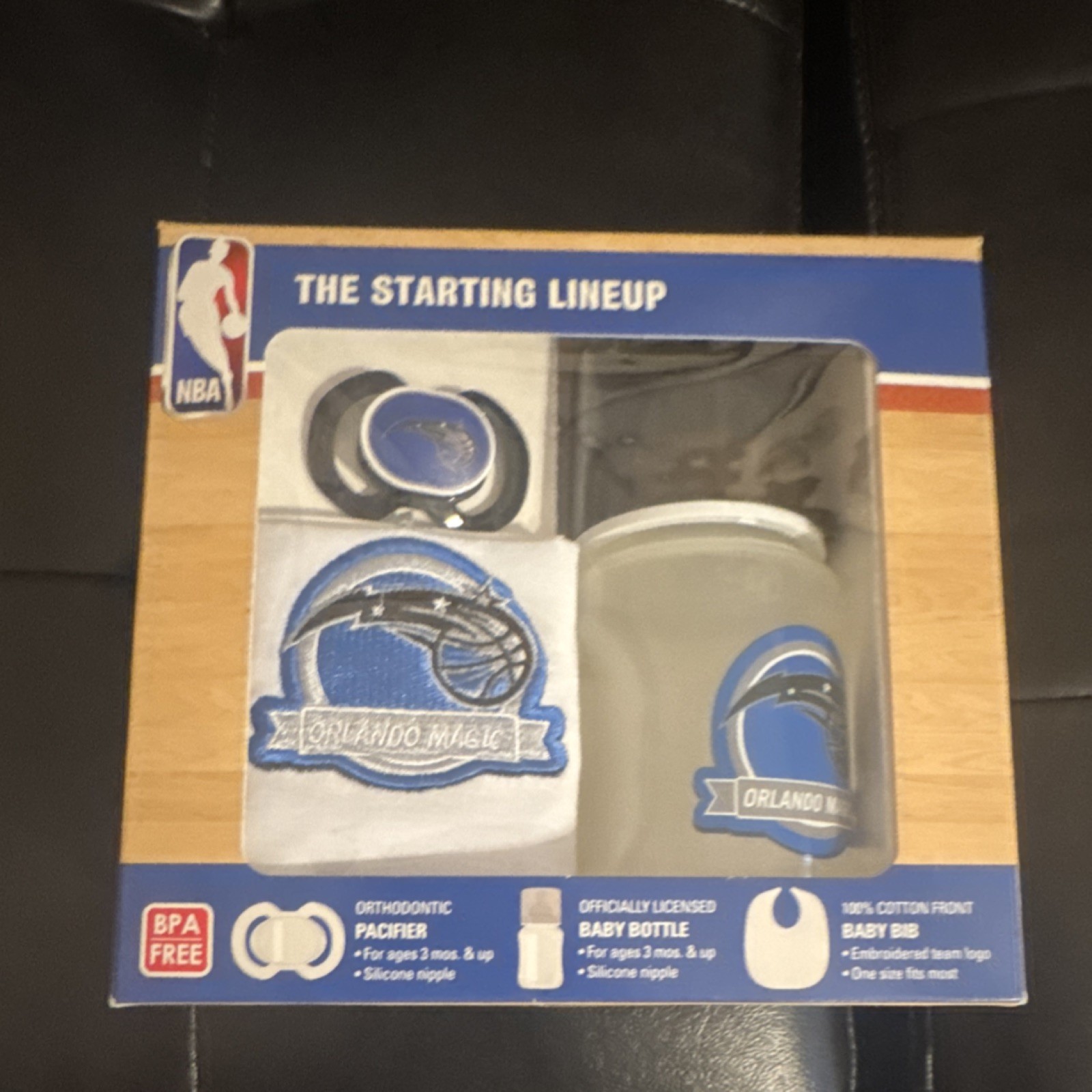 Baby Fanatic Orlando Magic NBA 3-Piece Gift Set Pacifier Bottle Bib BPA Free
