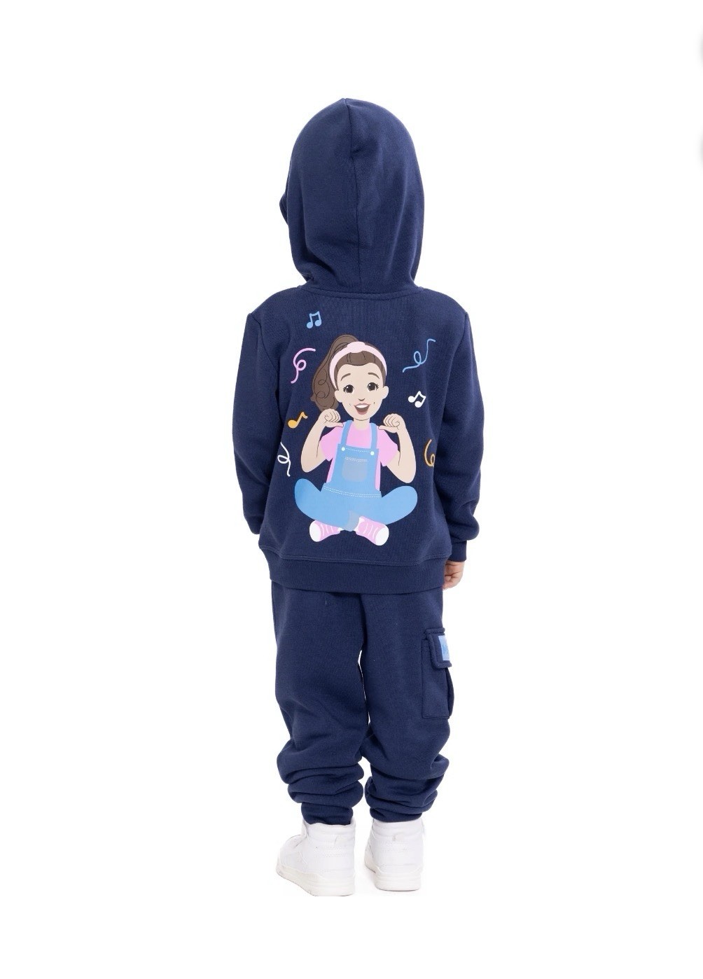 2-Piece MS RACHEL Toddler Boys 4T Graphic Hoodie & Jogger Pants Set • Navy