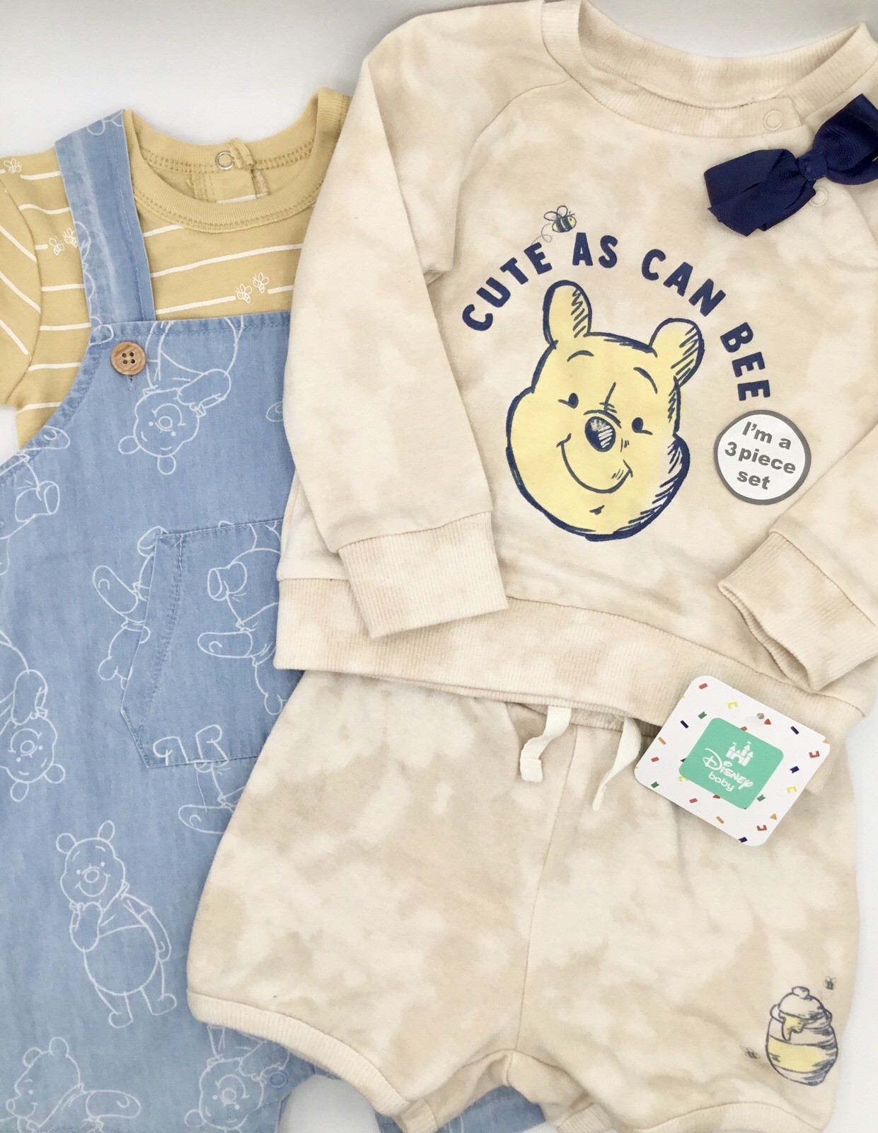 2💥NEW W/TAGS- Disney Baby Winnie the Pooh Outfit Sets, Sz. 18M- Brand New