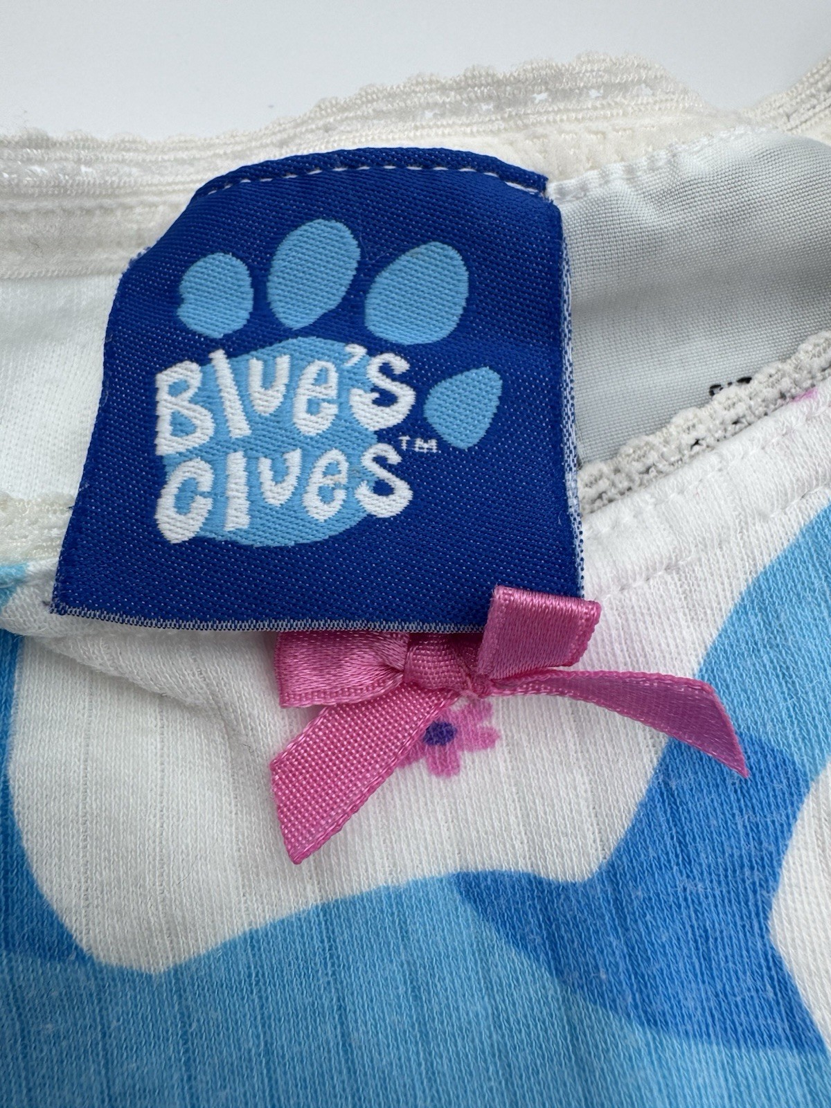 Vintage RARE 1999 Blues Clues Girls 2t 2 Piece Set Shorts and Short Sleeve Top