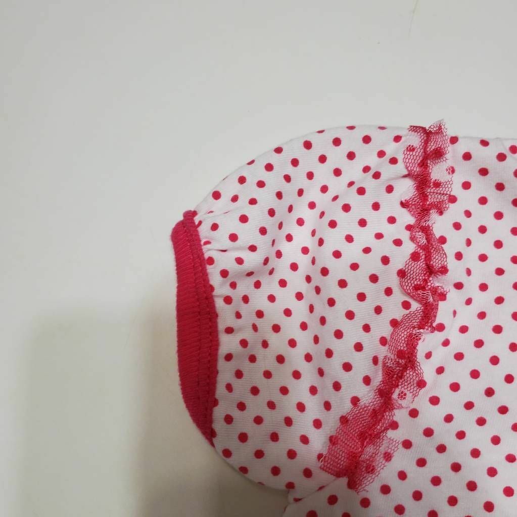 DDG Darlings Girls Top And Tutu Leggings Pink Polka Dot Ladybug 2 Piece 24 M