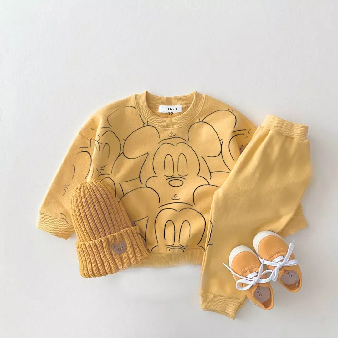 New Designer Cartoon Clothing Tracksuit Baby Boy Summer Printed Clothes