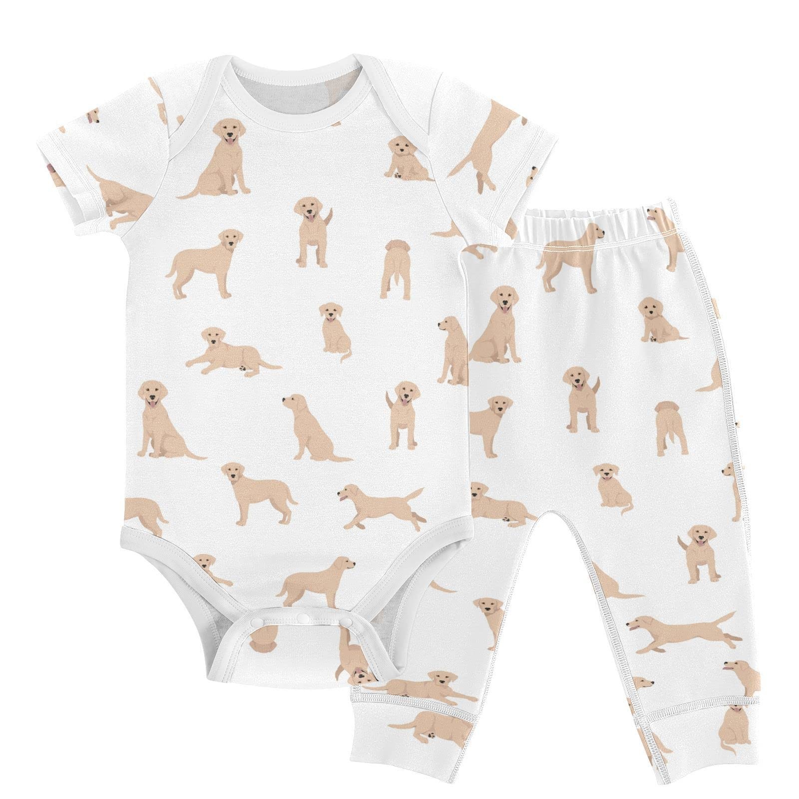 vvfelixl Baby Pants Sets Labrador Retriever Dog Short 3-6 Months, Multi25