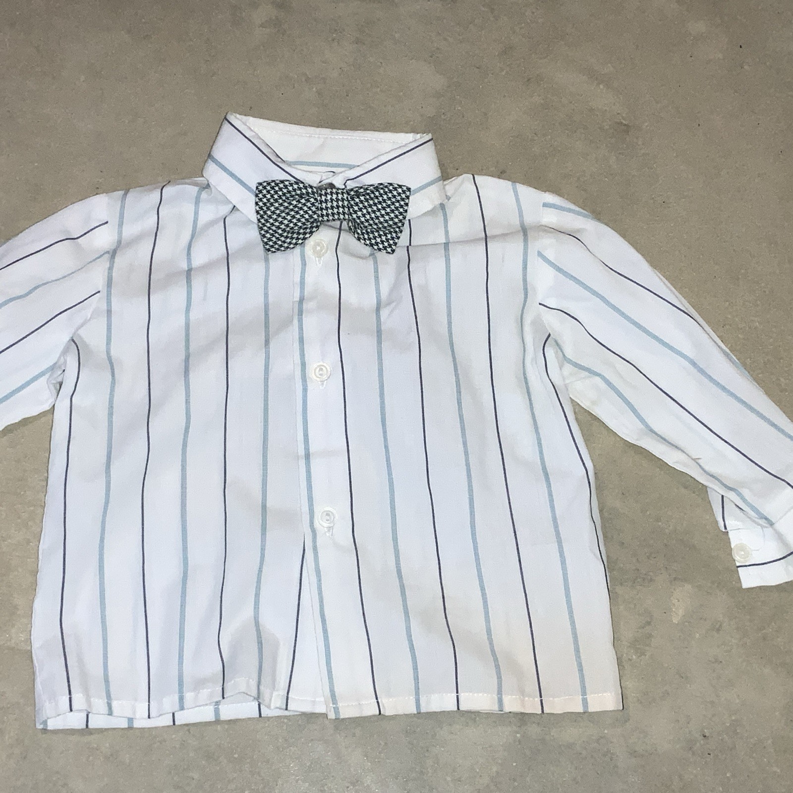 Vintage Kids 4 Piece Plaid Outfit ~ Vest, Pants, Bow Tie, Shirt