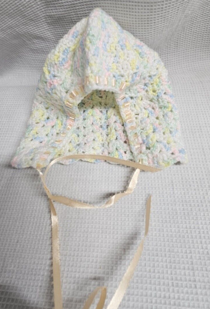 Hand knitted baby crochet sweater + hat+mittens+socks-6pcs 3-6 month