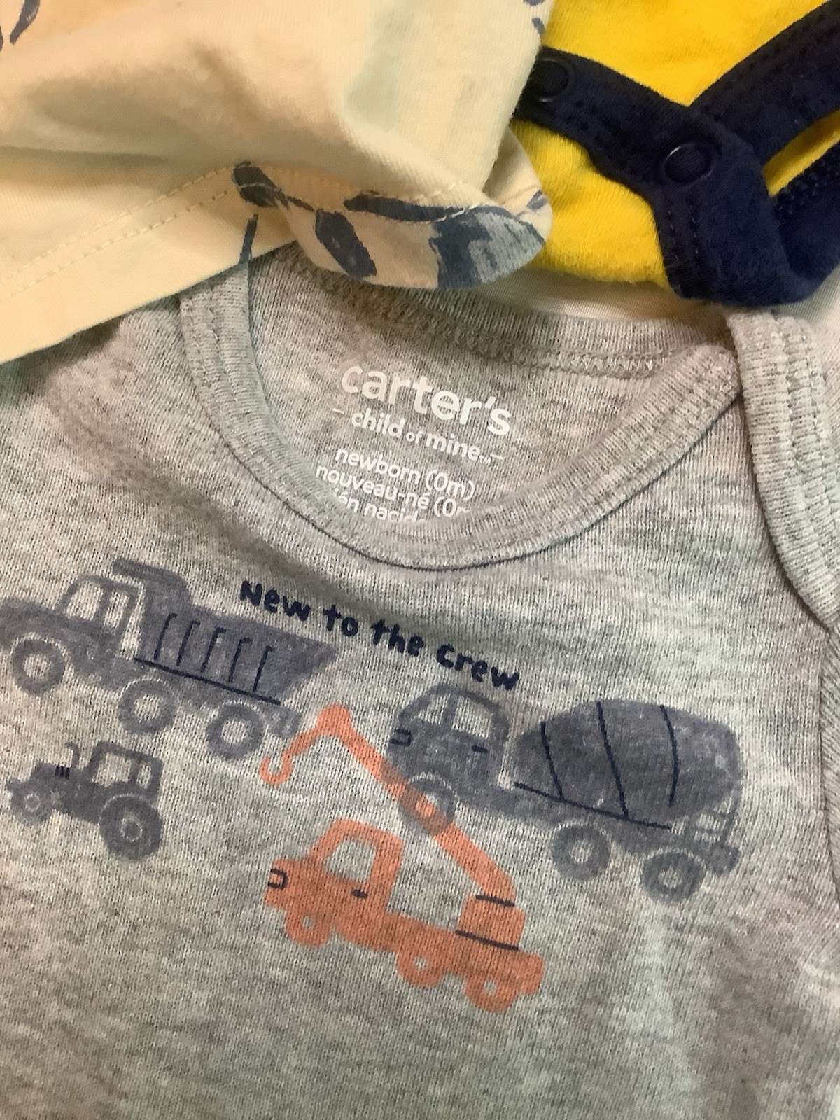 Baby Clothes New Born Boys Mixed Lot Gerber Onsies 6 Hats Lion Webok By Reebok