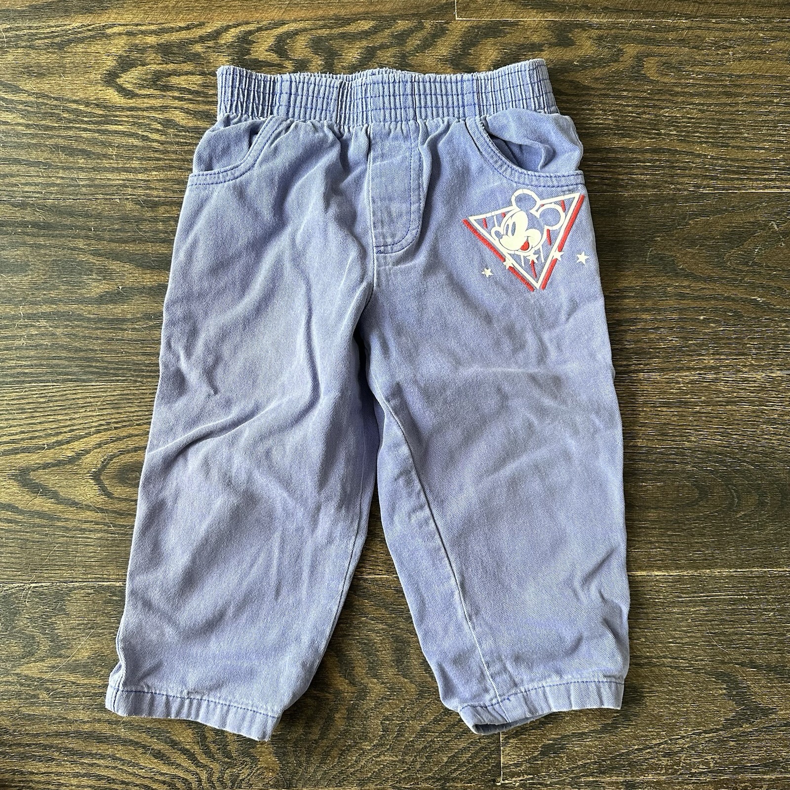 Vintage Mickey Mouse Kids Two Piece Outfit Unknown Size Sweater Pants