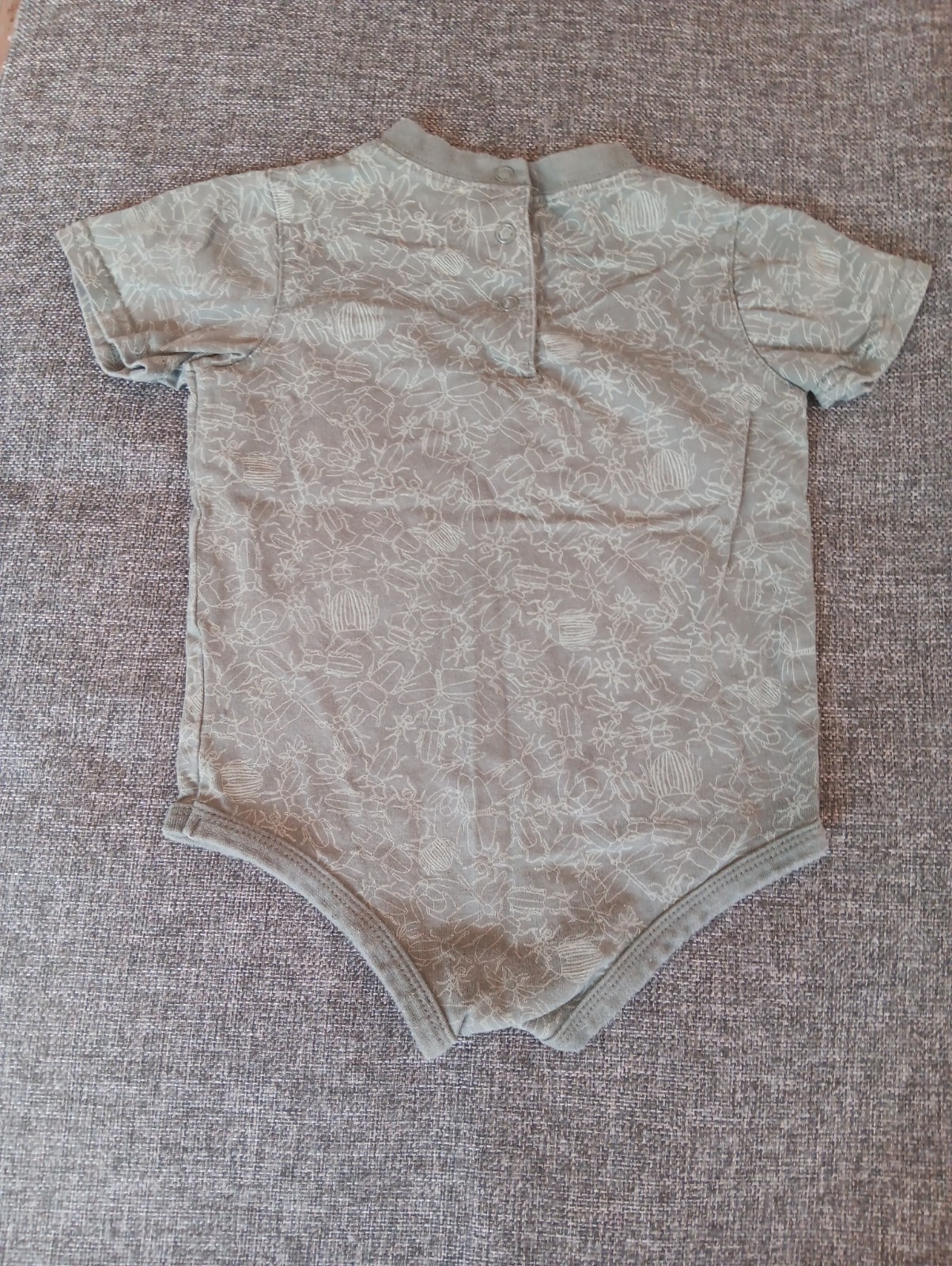 Okie Dokie Shirt 18 Months Boys baby Short sleeve Green Bug Shirt