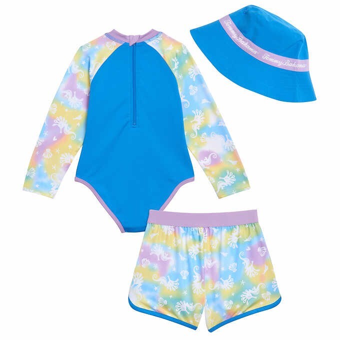 NWT Tommy Bahama Boy’s Swim Set with Reversible Hat Size 3 – 6 Months