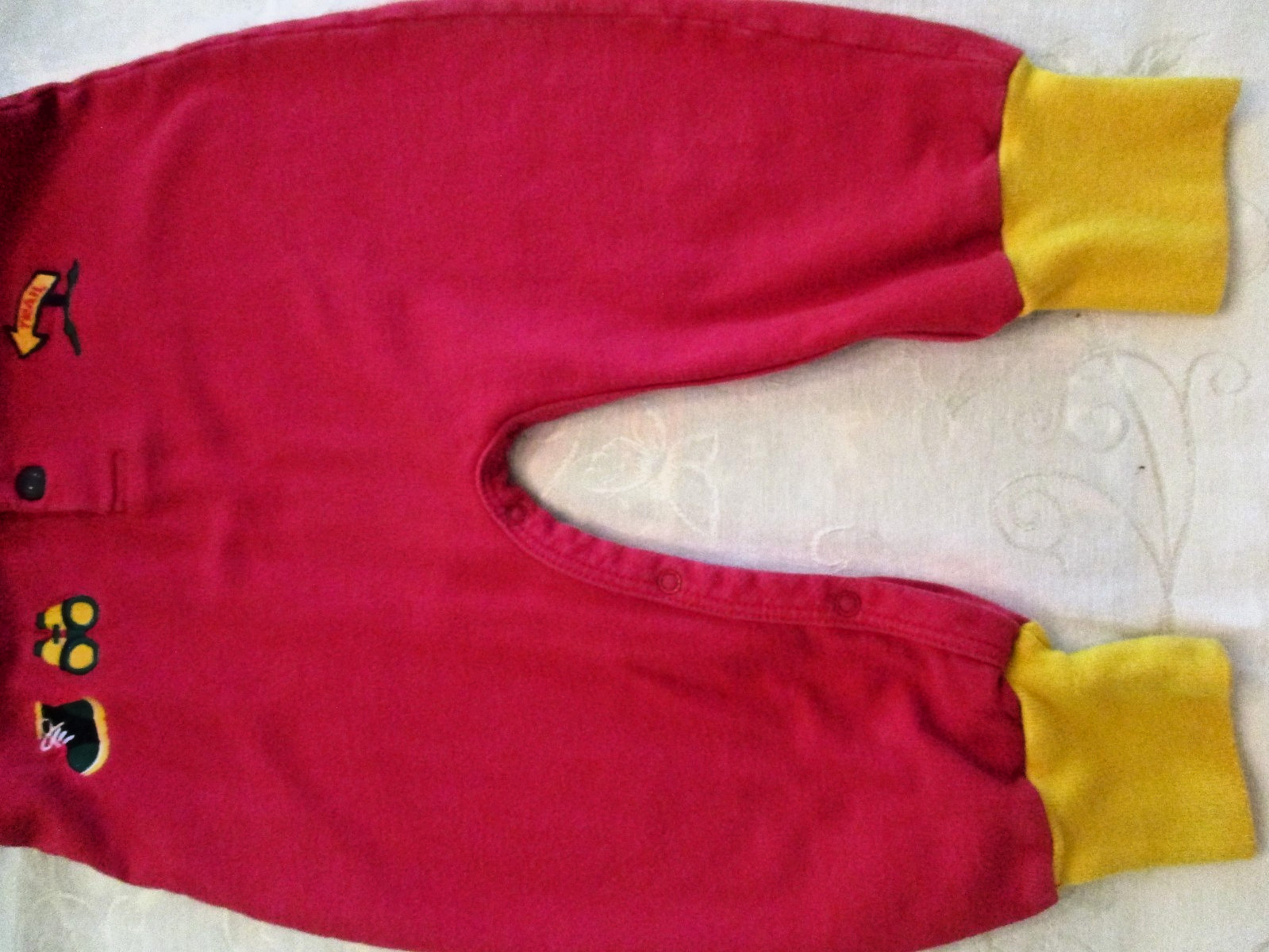 EUC, McKids Bodysuit/Romper, Emroidered Designs, Size 24 Months, 100% Cotton