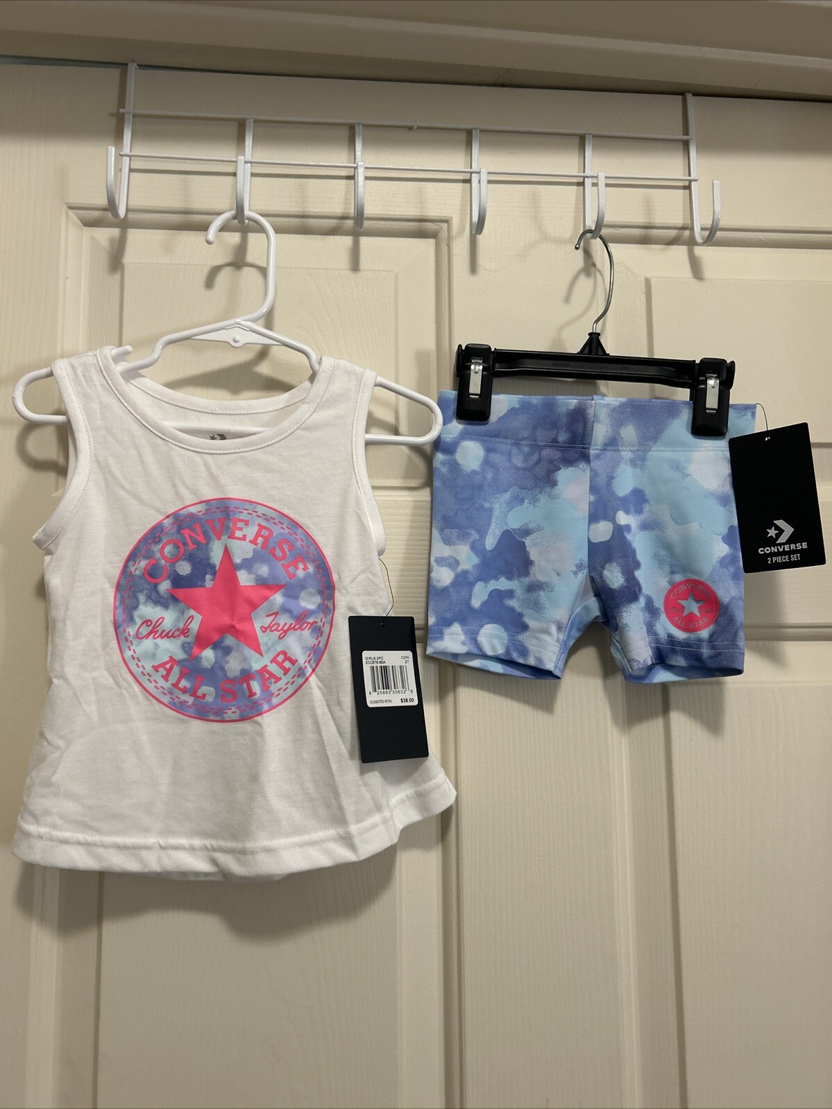 NWT Girls 2pc Converse All Star Logo Top & Shorts Set sz 2T