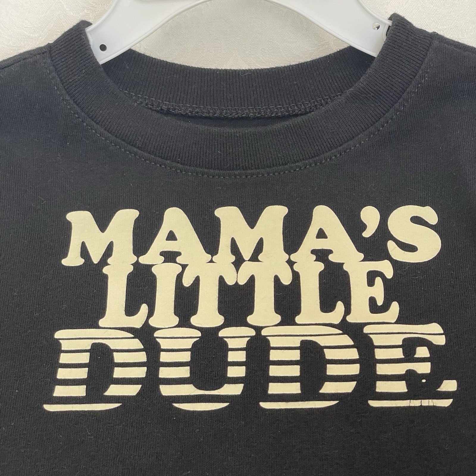 Mama’s Little Dude Toddler Boy Outfit Long Sleeve Shirt with Khaki Pants 2T 24M