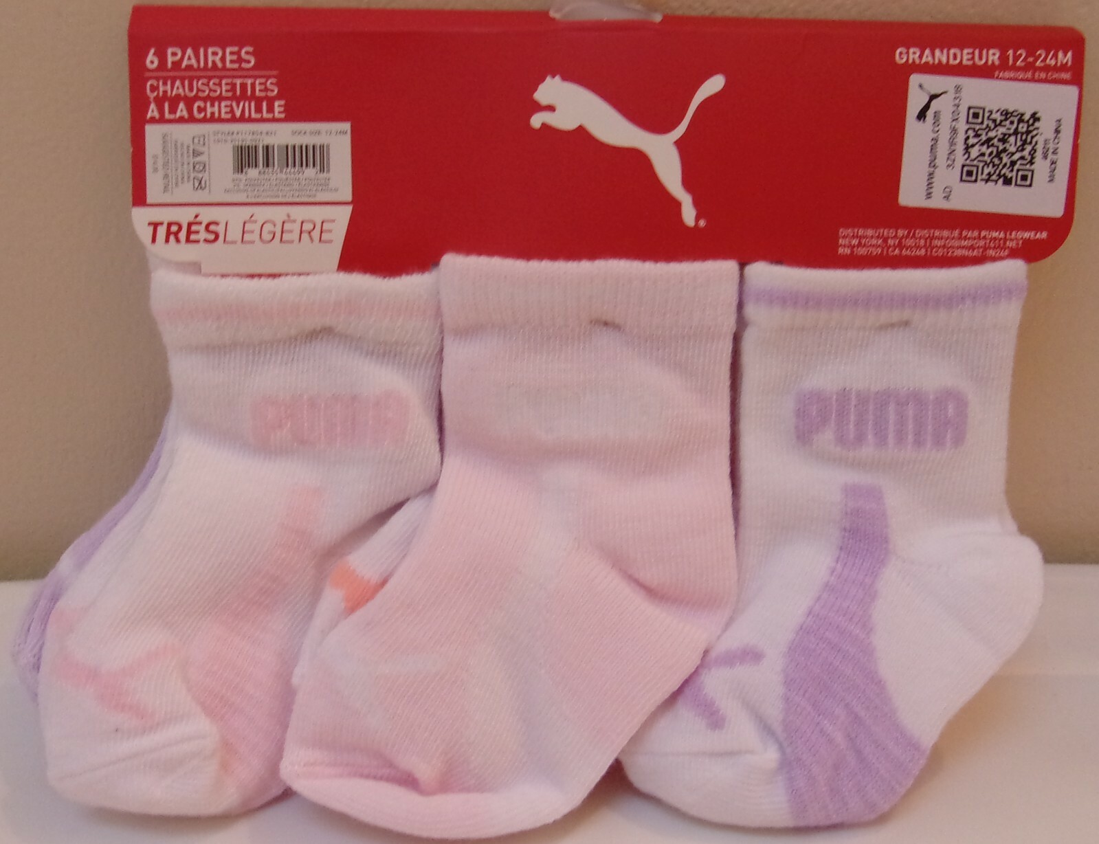 PUMA 3-piece Bodysuit Outfits 12 Months & PUMA Socks (12-24 Months) #1 NEW $55