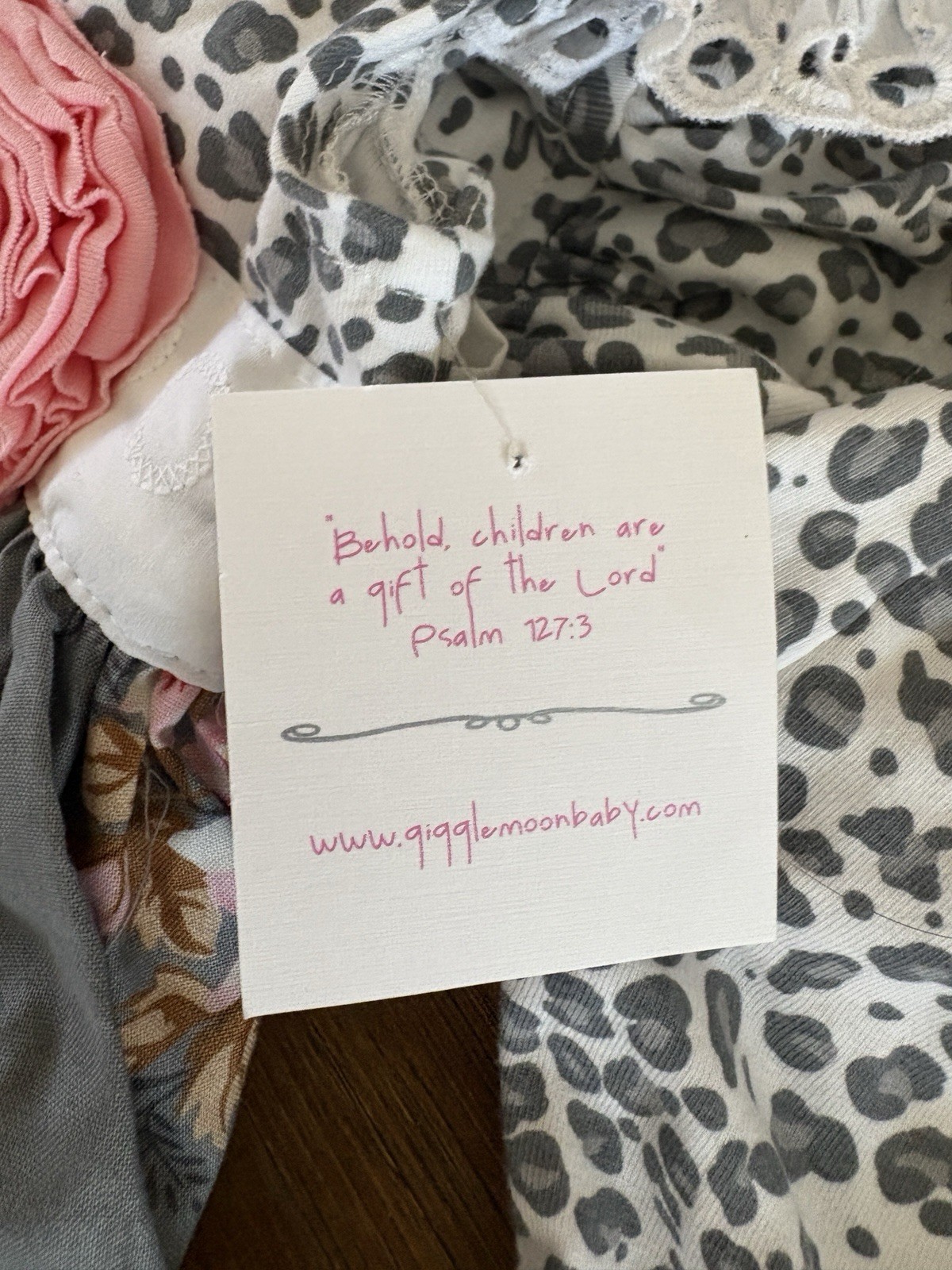 NWT Giggle Moon Dress & Pants Girl Size 6 Toddler Pink Gray Ruffle Floral Zebra