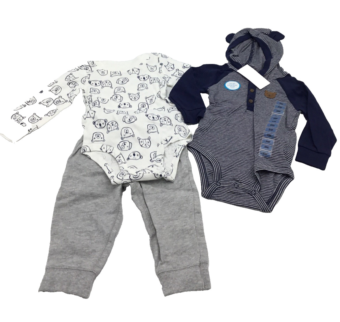 Carter’s Boy’s 3 piece set Navy White Size-9 Months