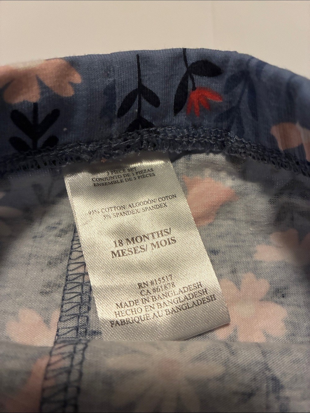 Penelope Mack Girls Navy Unicorn Top with Blue Floral Pants and Pink Hooded Vest