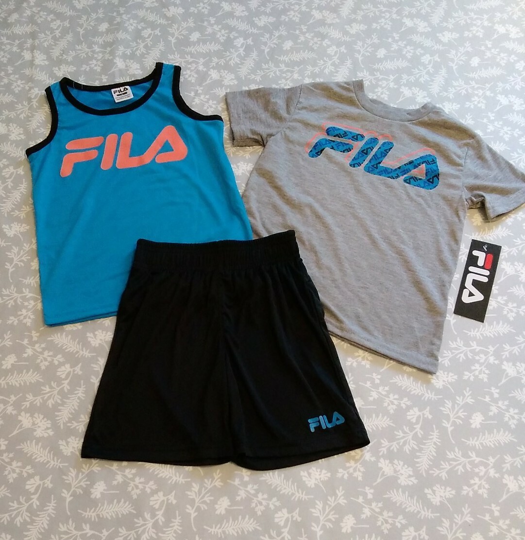 NWT Boy’s 3 Piece Fila Shorts Outfit Size 4