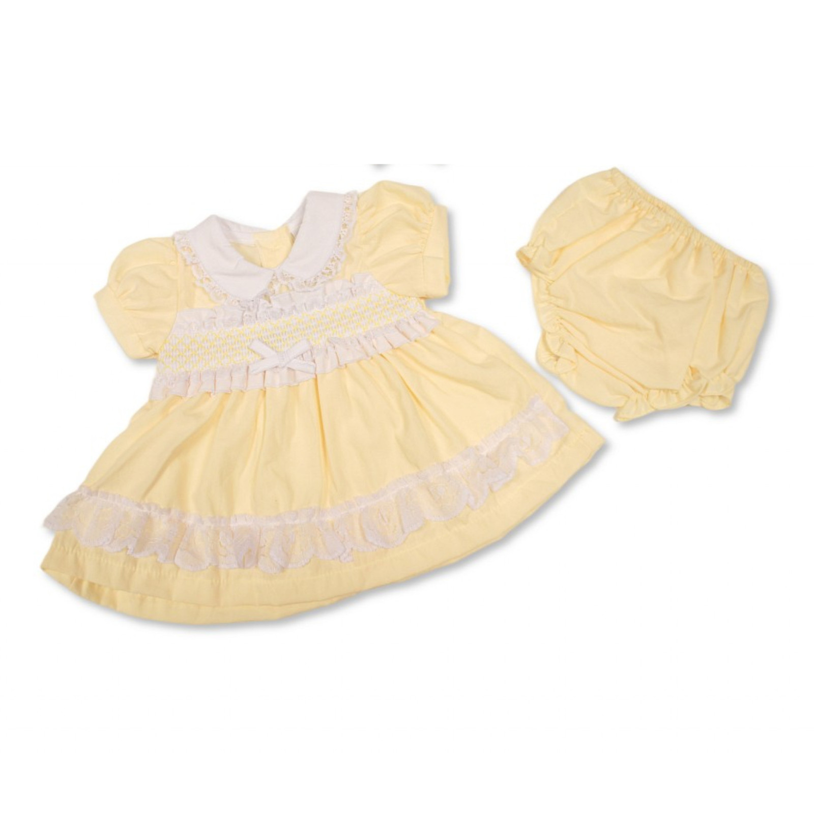 premature preemie baby girls smocked dress pants yellow 3-5 lbs 5-8 lbs