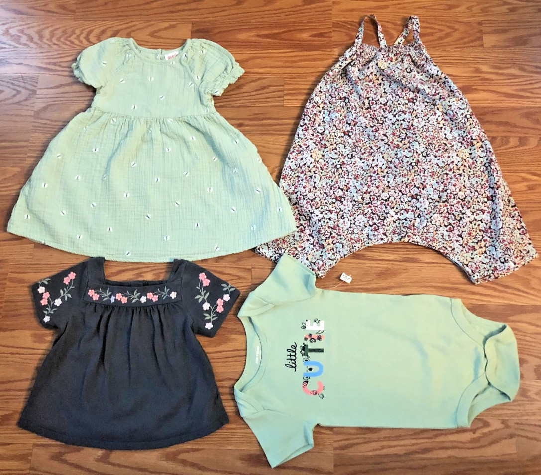 Girls’ 18-24 Months and 2T Spring/Summer Floral Lot of 4 Preowned and New Pieces