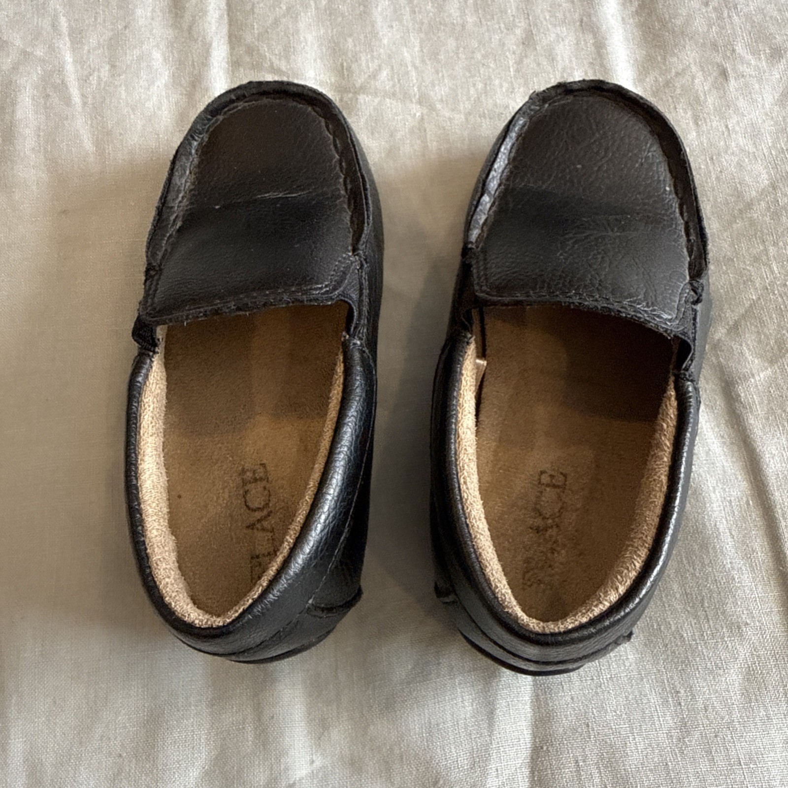 The Place Toddler Boys Slip On Black Casual Dress Shoes Loafers Size 7