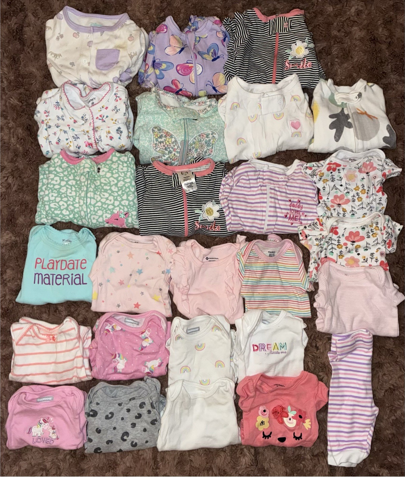Baby Girl Clothing NB-9m Includes Various Brands And Styles Never Worn