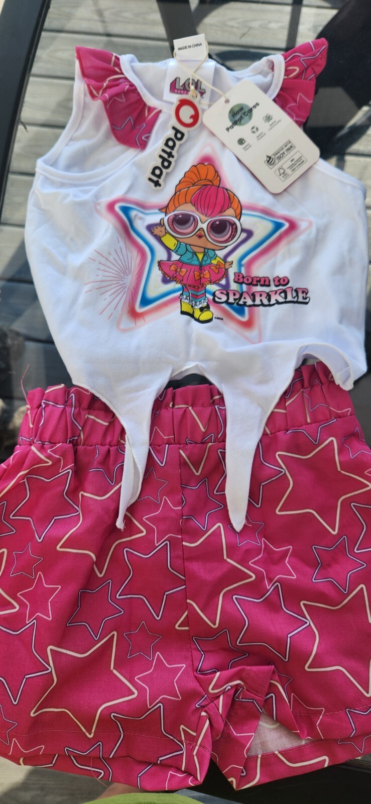 Patpat Toddler 2 Piece Summer Girls LOL Suprise