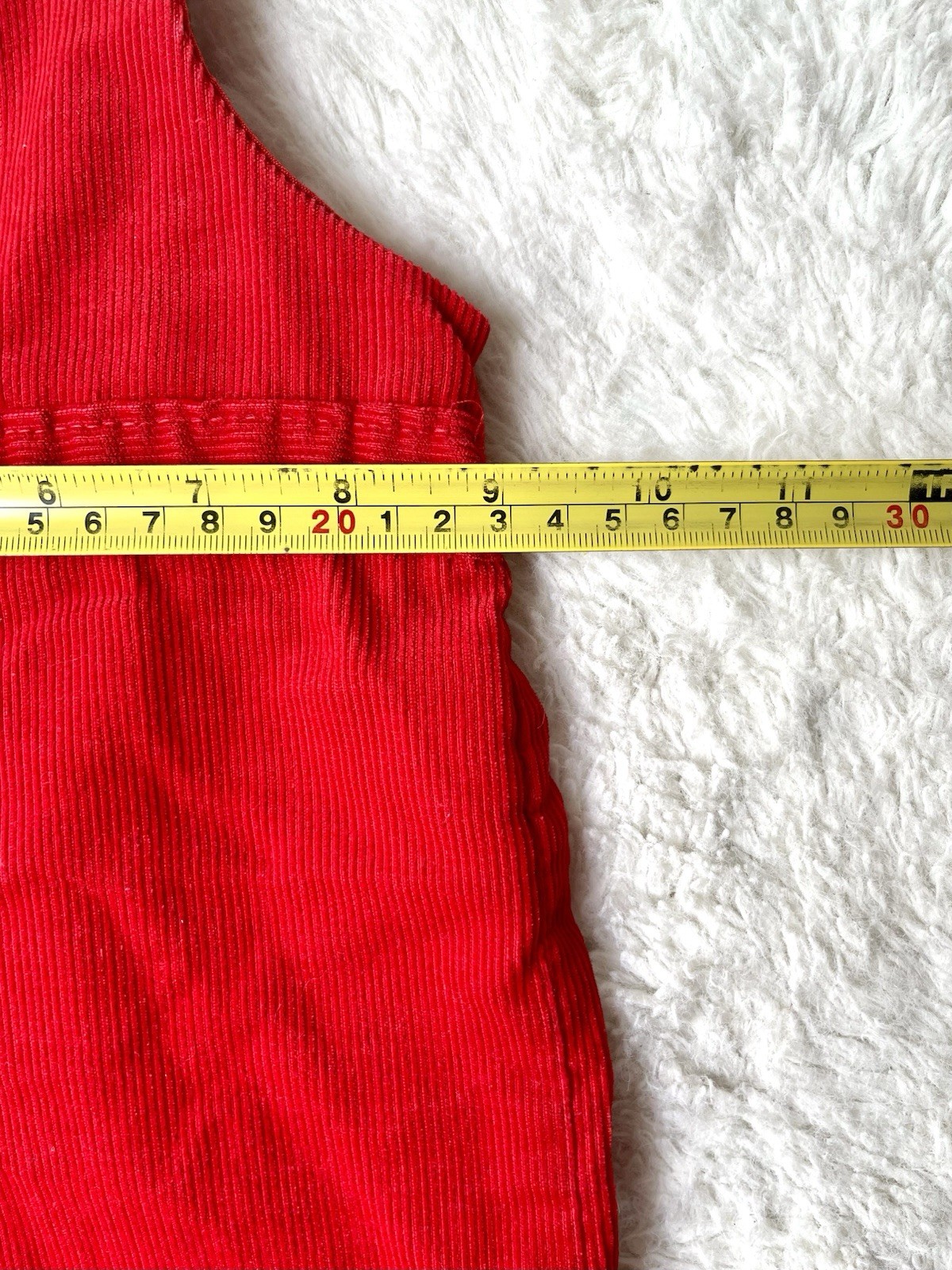 USA Vintage Health-tex Boys 12M Red Corduroy Overalls Romper Sweater Shirt 3 Set