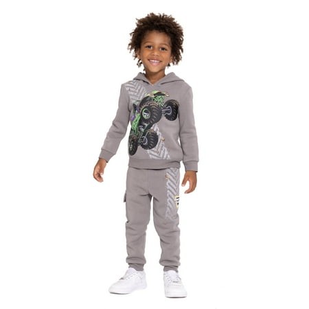 Monster Jam Toddler Boy Hoodie and Joggers Set Size 2T