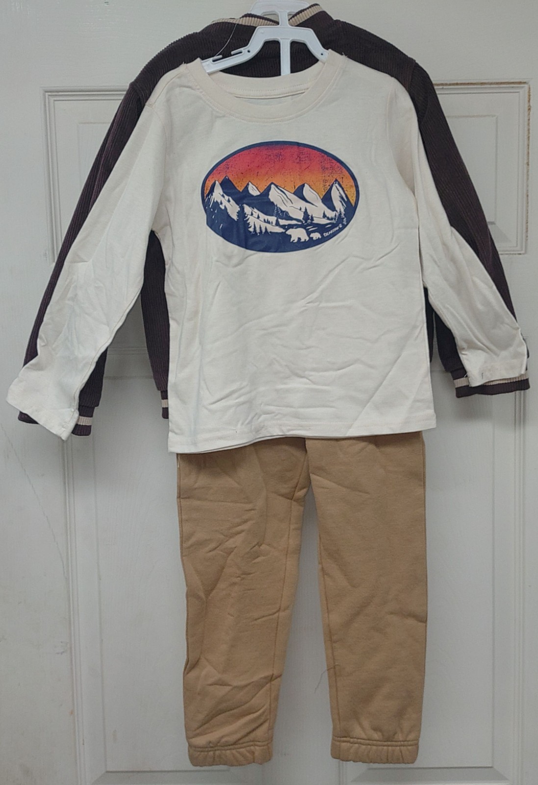 Bearpaw 3 Piece Boy’s Corduroy Jacket Set Top Joggers 2T 3T 4T 5T NWT’s