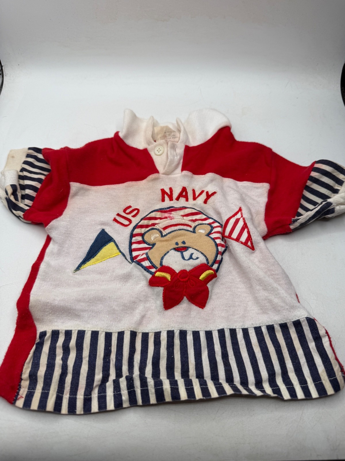 Vintage Kids 24 Month Sailor Outfit Little by Little Multicolor Short and Shorts