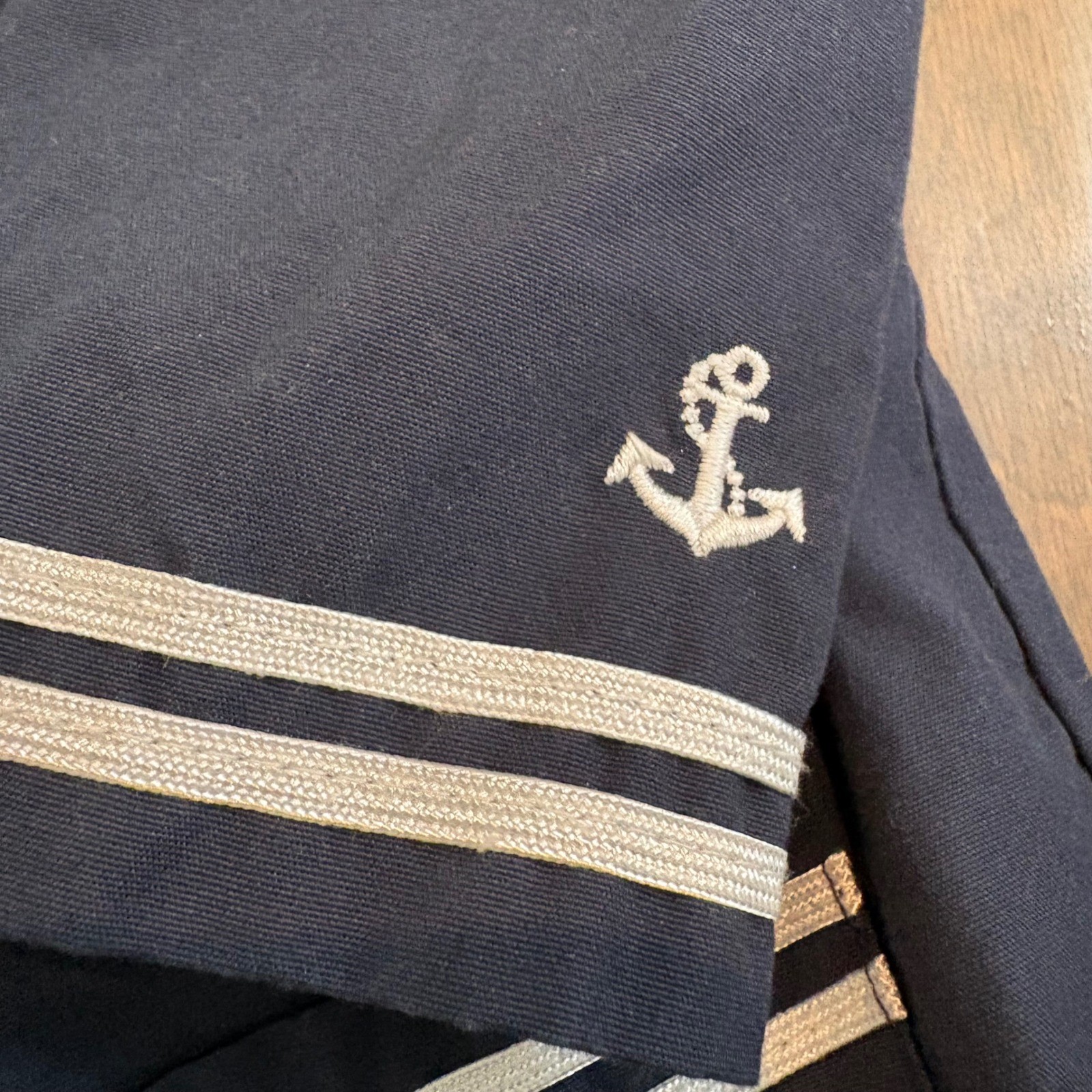 Good Lad Sailor Outfit 24M Navy Blue 3 Piece Set Jacket Shortall Hat Nautical