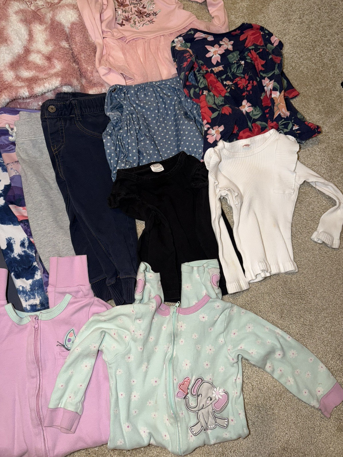 Girls 18 24 months 2T clothing lot shirts jacket pant dress bundle 26 piece lot