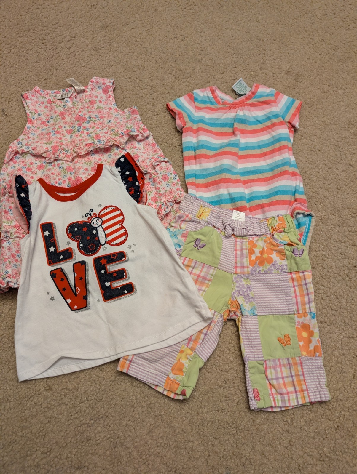 Baby Girl 4 Piece Gymboree Circo Capris Dress Shirt Size 12 Months