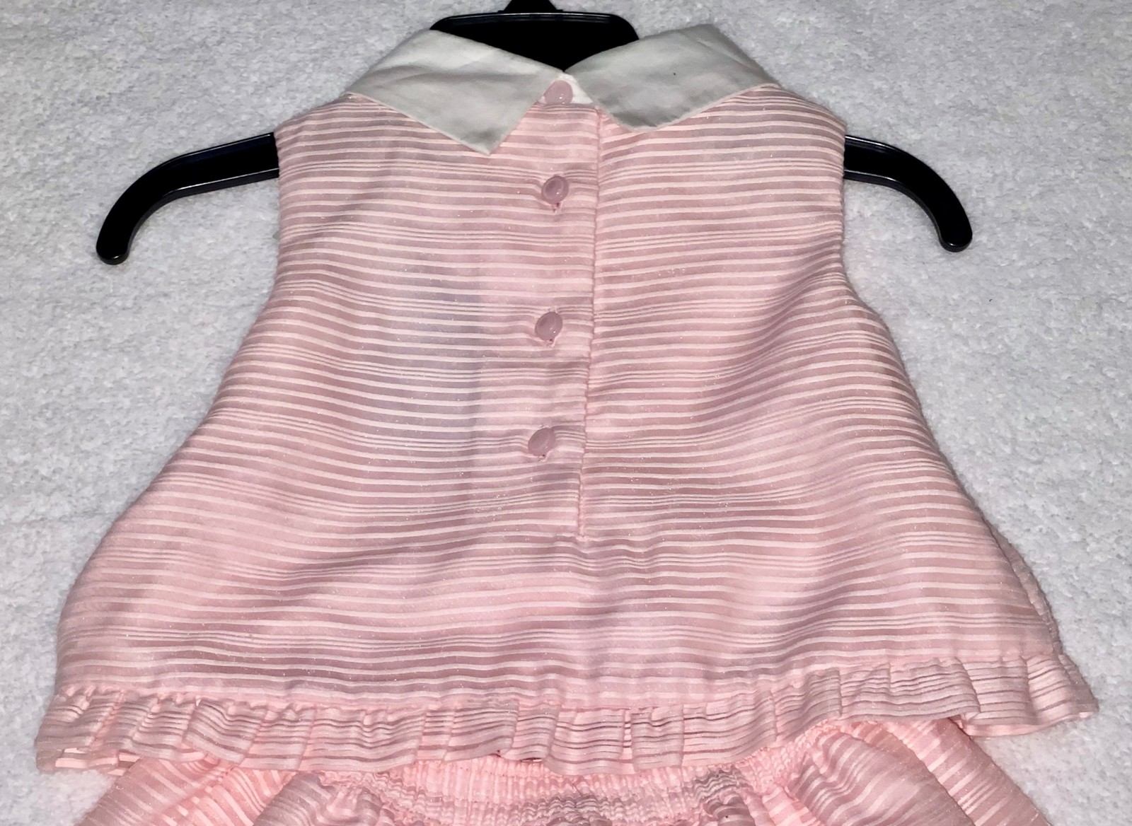 JANIE and JACK Pink Striped Organza Top & Skirt Set NEW Infant Girls 6 12 18 Mos