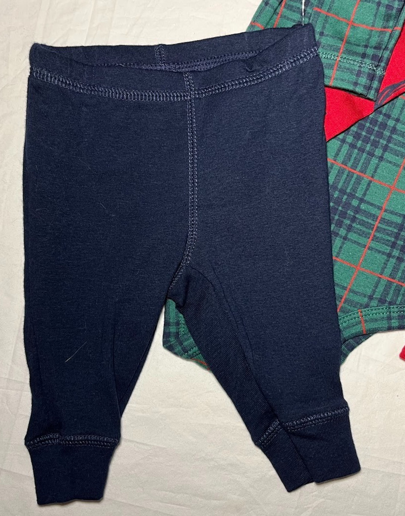 Carter’s Baby 3mos Holiday Penguin 3pc Outfit Set Long Sleeve Bodysuit Pants NWT