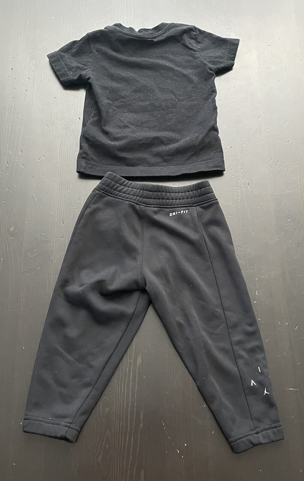 Air Jordan T-Shirt + Dri-Fit Pants Red/Black/White Toddler Size 2T “Pre-Owned”