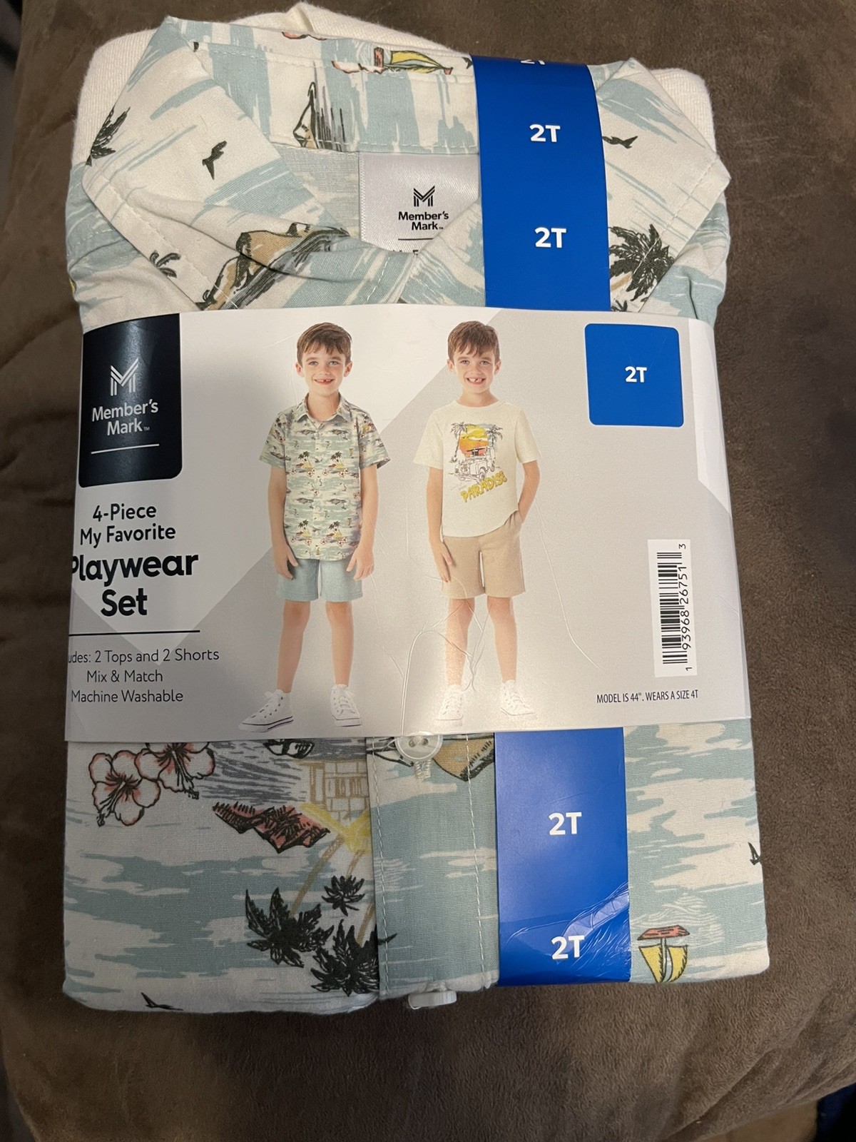 Member’s Mark 2 Pack 2 Piece Playwear Set Boys Size 2T