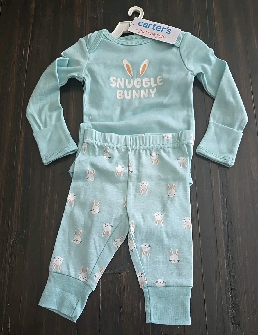 Carter’s Just One You “Snuggle Bunny” Easter 2 Piece Outfit Size 3 Months NWT