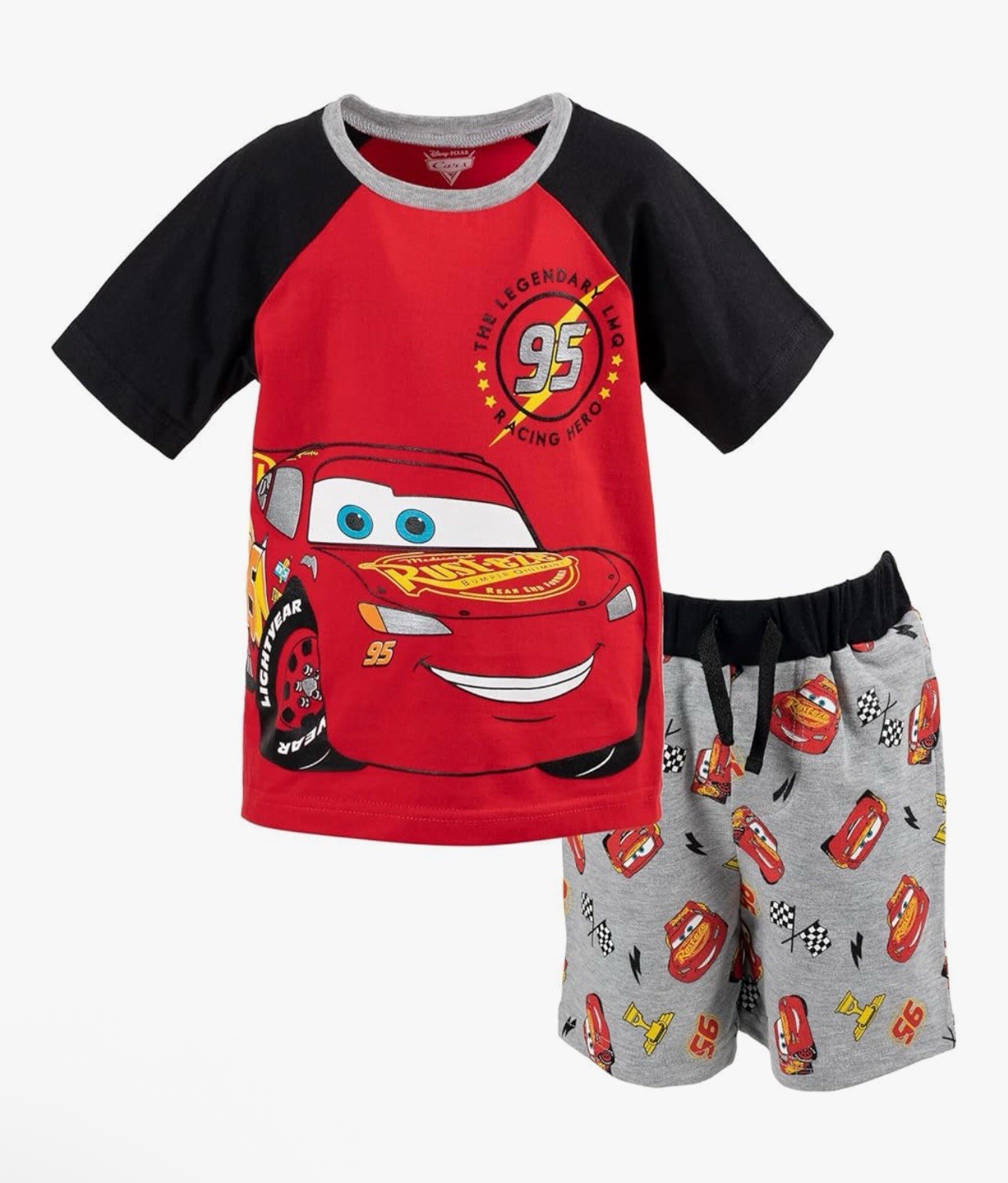 Disney Pixar Cars Lightning McQueen Shorts Outfit 3T Boy