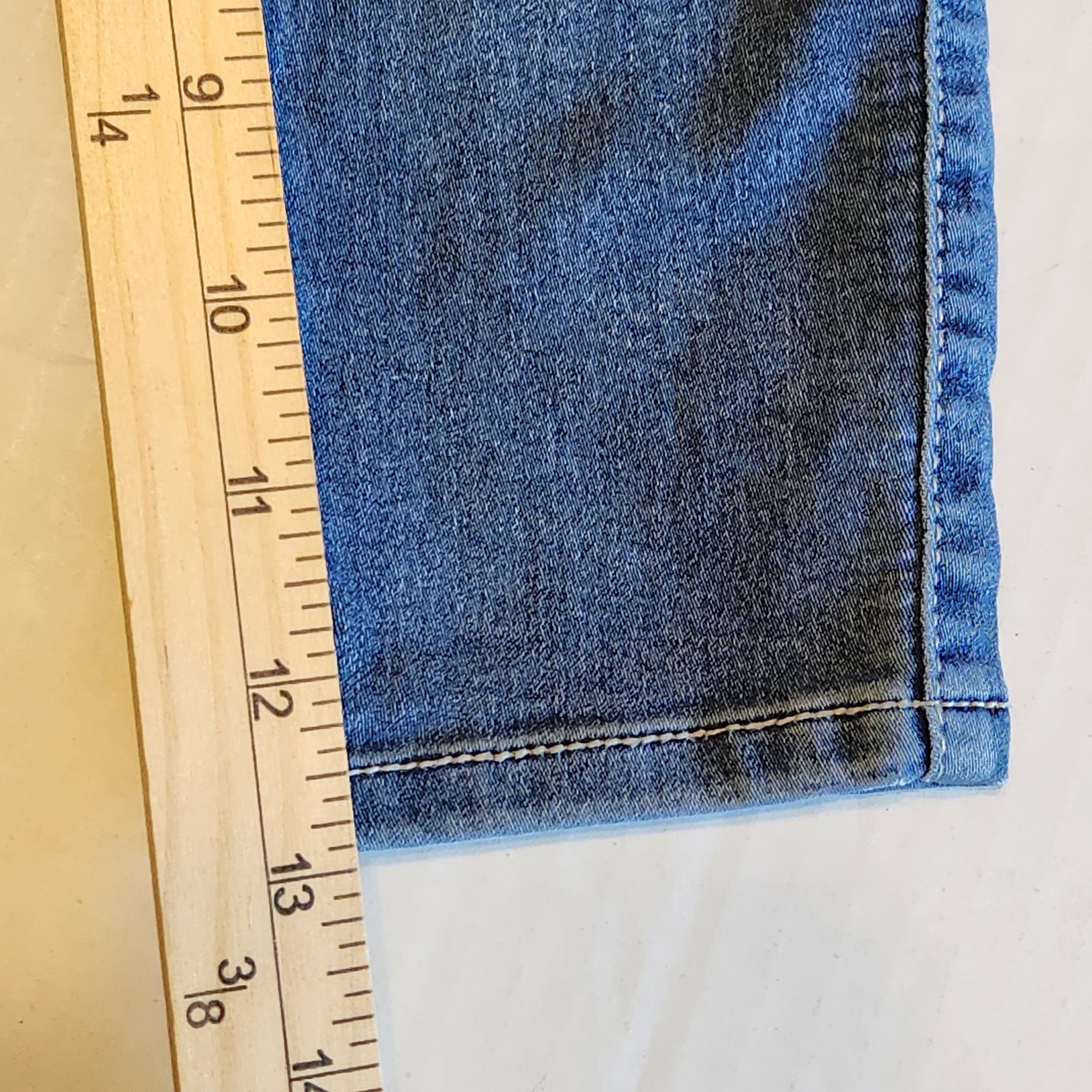 Jordache Jeans Girls Toddler 3T Heart Knee Pull-On Skinny Elastic Glitter Waist